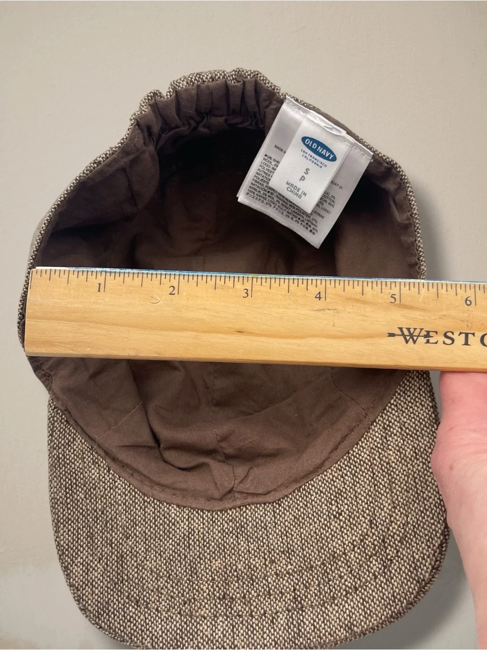Old Navy Kids Brown Tweed-Style Cap Size Small